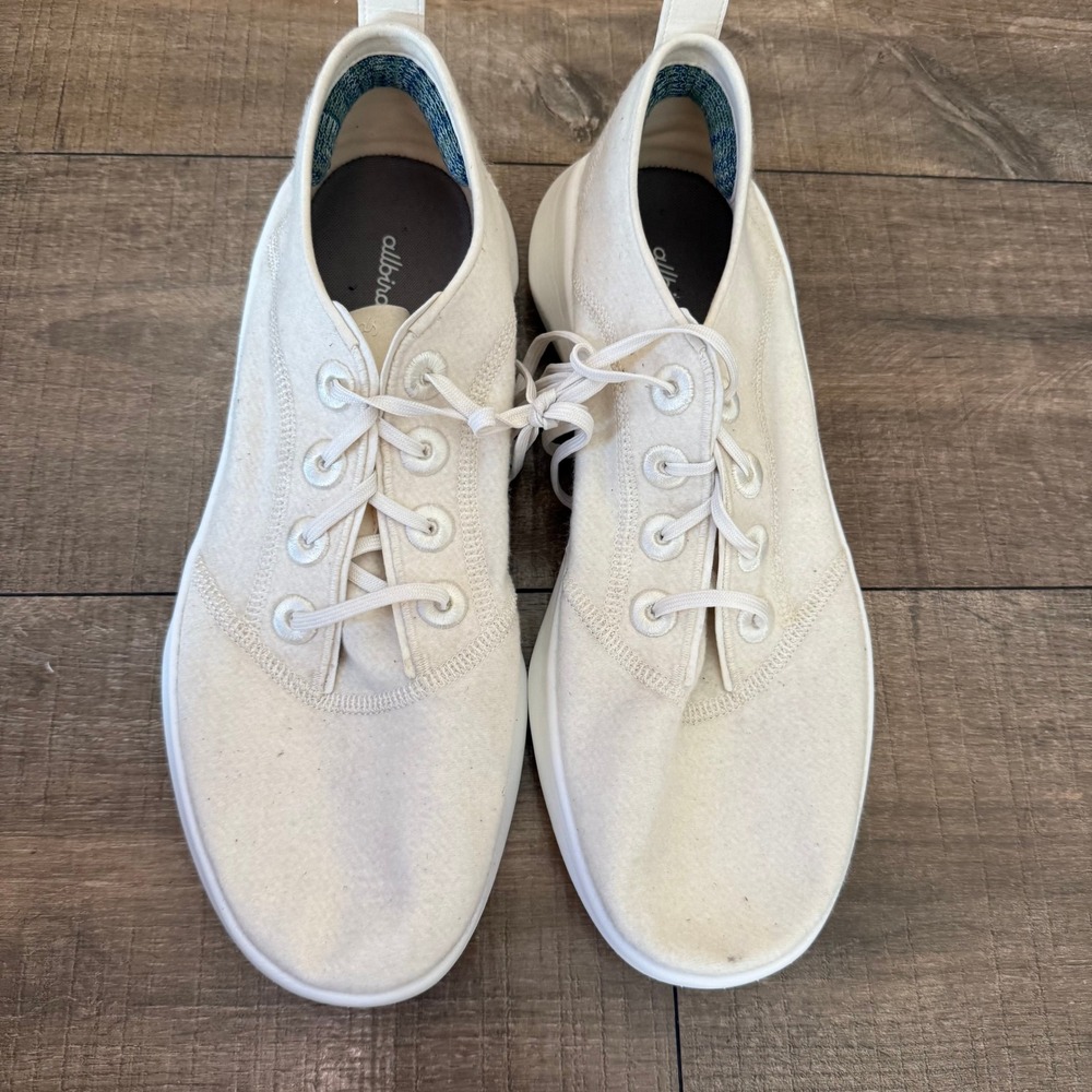 Allbirds Wool Loungers Comfort Slip On Walking Shoes Cream White Mens 12